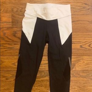 black and white leggings